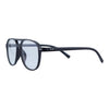 Streamlined Minimalist Studded Retro Blue Light Clear Lens Aviator