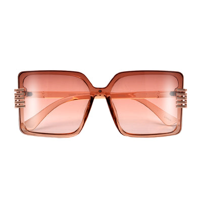 OVERSIZED SQUARED GOLD ACCENT CHIC APPEAL SUNNIES