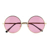 Colorful Lens Retro Round 50mm Metal Sunglasses