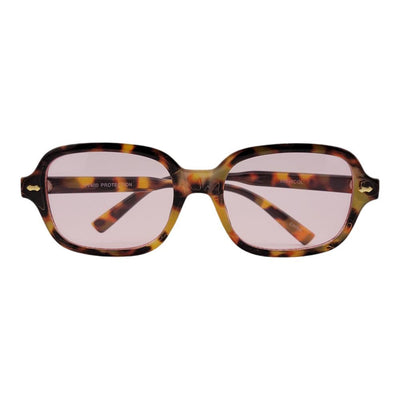 GOLD ACCENT CHIC COLORFUL FASHION APPEAL SQUARE SUNNIES