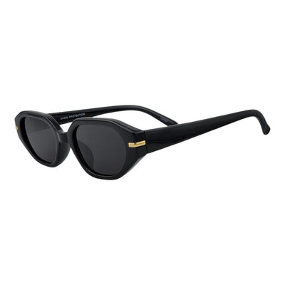 Slim Angular Gold Accent Vintage Sunglasses