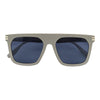 Gold Striped Accent Flat Top Designer Inspired Sunglasses