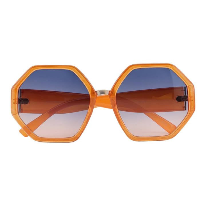 Vintage Hexagonal Oversized Fashion Sunglasses