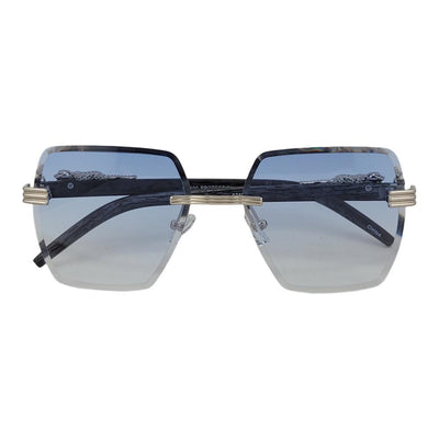 Rimless Leopard Temple Ultra Fashion Sunnies