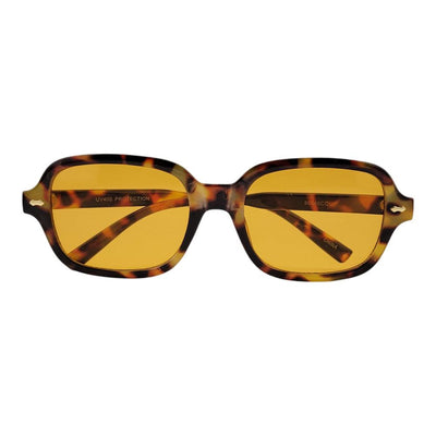 GOLD ACCENT CHIC COLORFUL FASHION APPEAL SQUARE SUNNIES