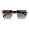 Rimless Leopard Temple Ultra Fashion Sunnies