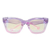 BOLD TRANSLUCENT BLUE LIGHT FILTERING CAT EYE EYEWEAR