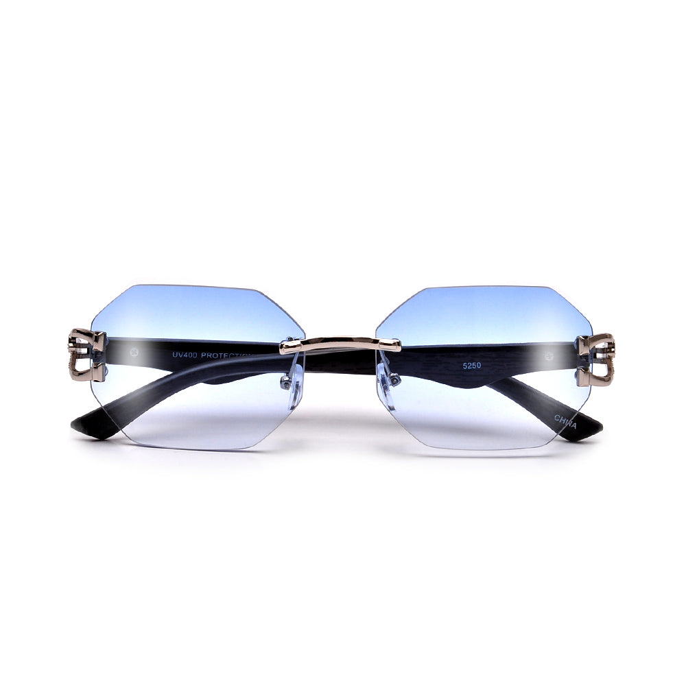 FASHION RIMLESS OCTAGON HORSESHOE TEMPLE SUNNIES