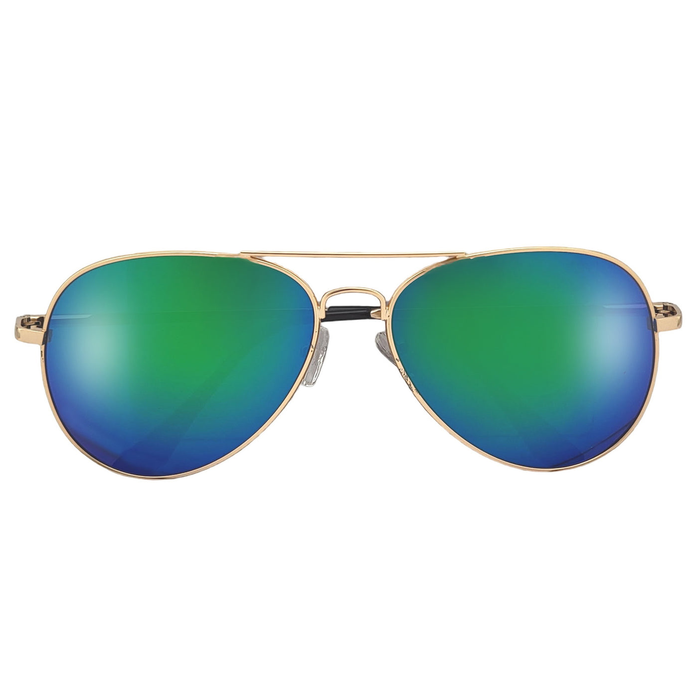 Summer Bright Colorful 58mm Aviators Wrapped Around a Gold Frame