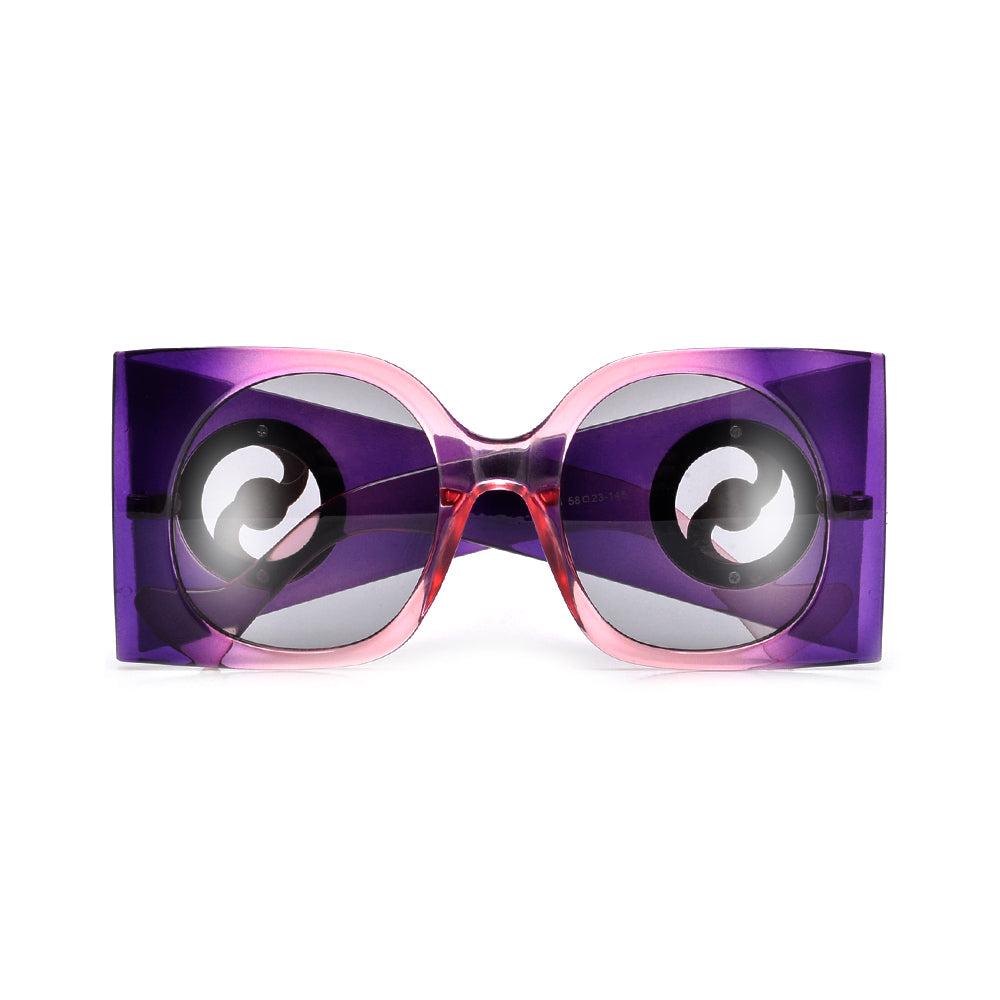 FASHION BOLD OVERSIZED THICK SIDE TEMPLED SUNNES