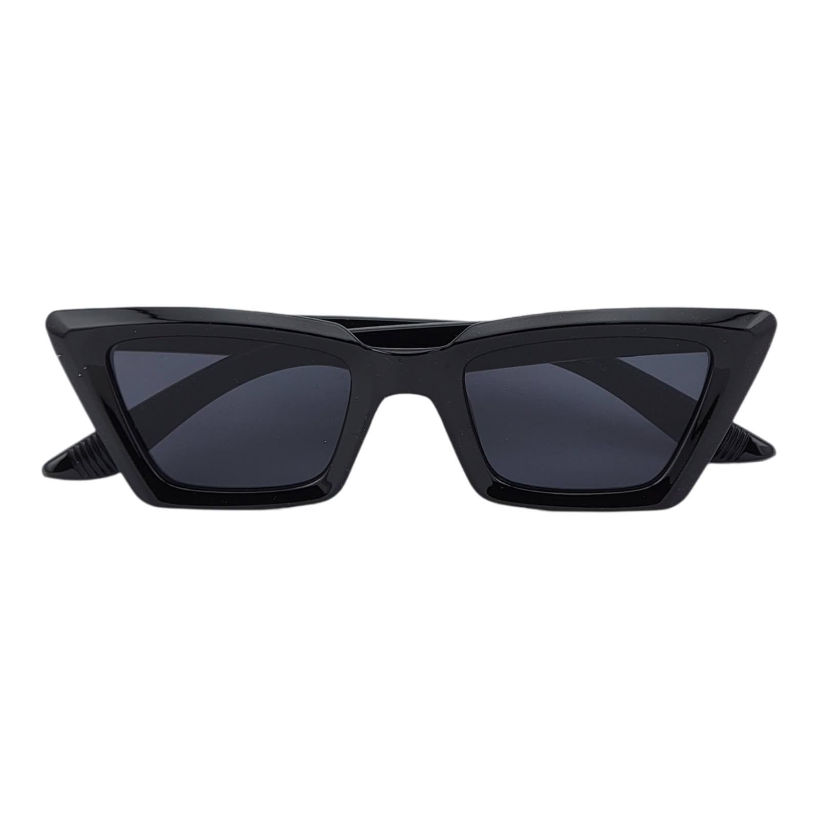 Slim Streamlined Sharp Angled Cat Eye Sunnies