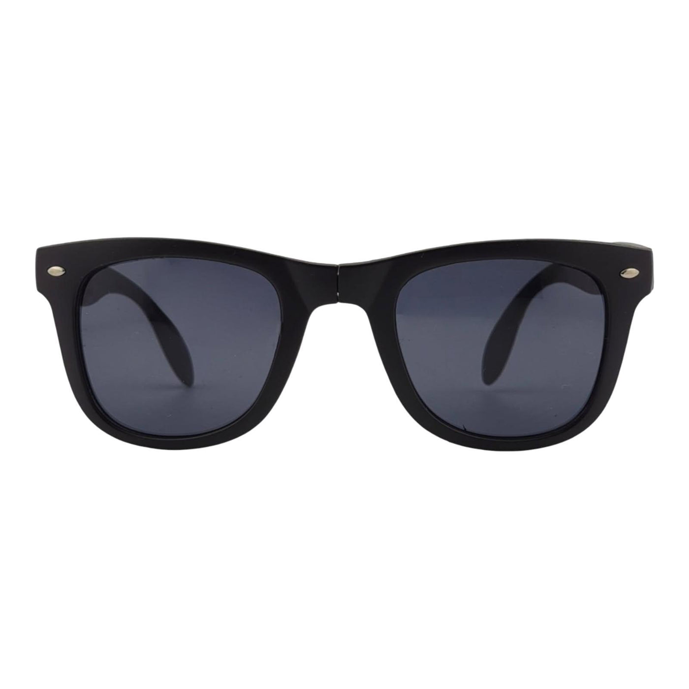 Foldable Matte Black Classic Frame Glasses