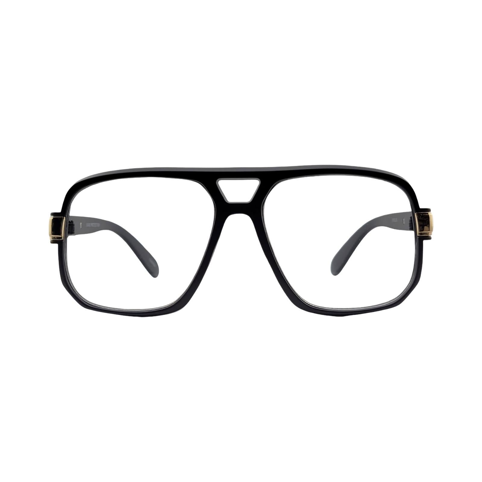 70's Vintage Oversize 58mm Squared Off Clear Eyewear