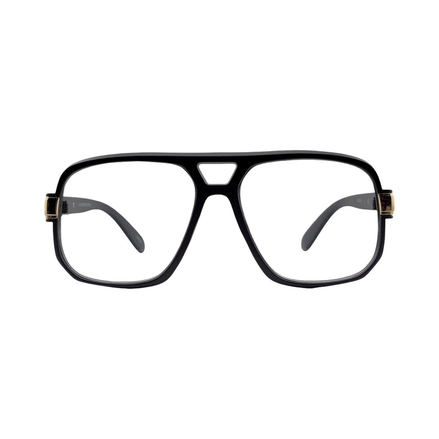 70's Vintage Oversize 58mm Squared Off Clear Eyewear