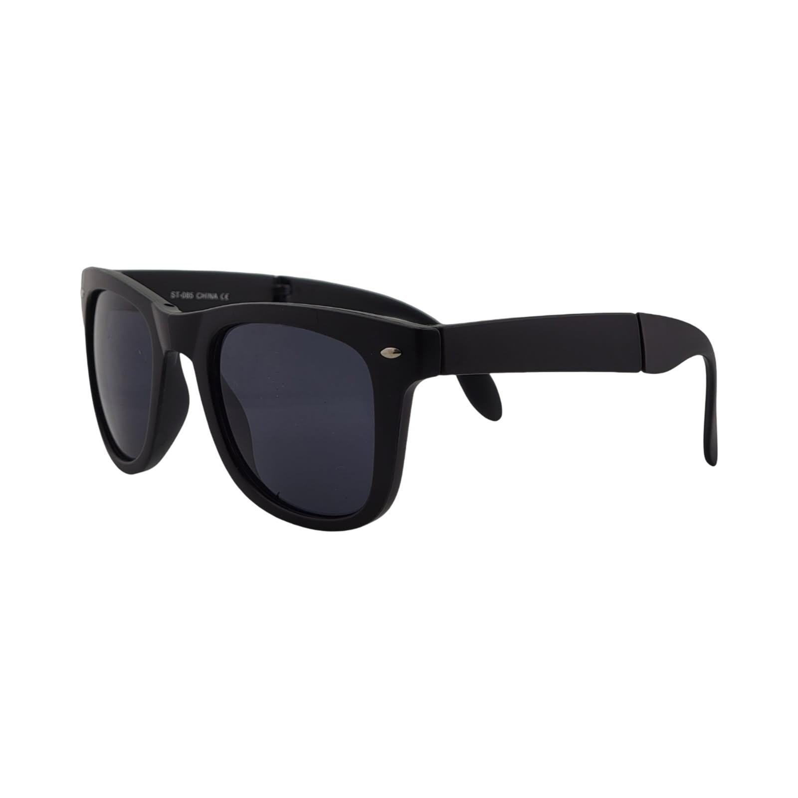 Foldable Matte Black Classic Frame Glasses