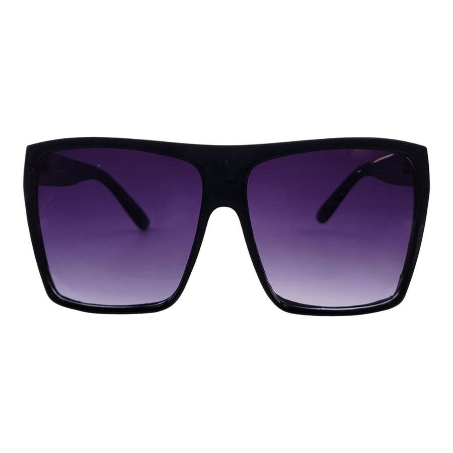 Large Oversized Indie Fashion Flat Top Squared Frame Sunglasses