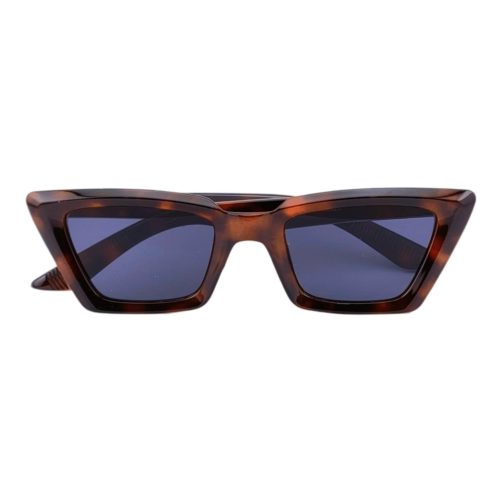 Slim Streamlined Sharp Angled Cat Eye Sunnies