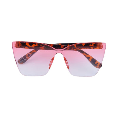 Sleek One Piece Flat Lens Cat Eye Sunnies