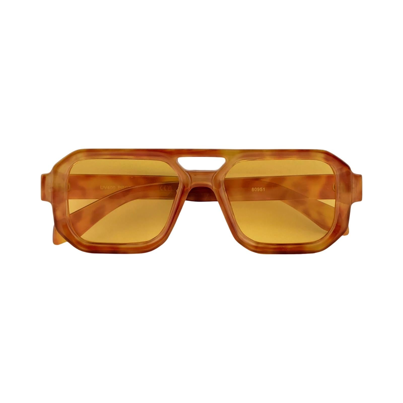 Flat Top Retro Rectangular Aviator Sunnies