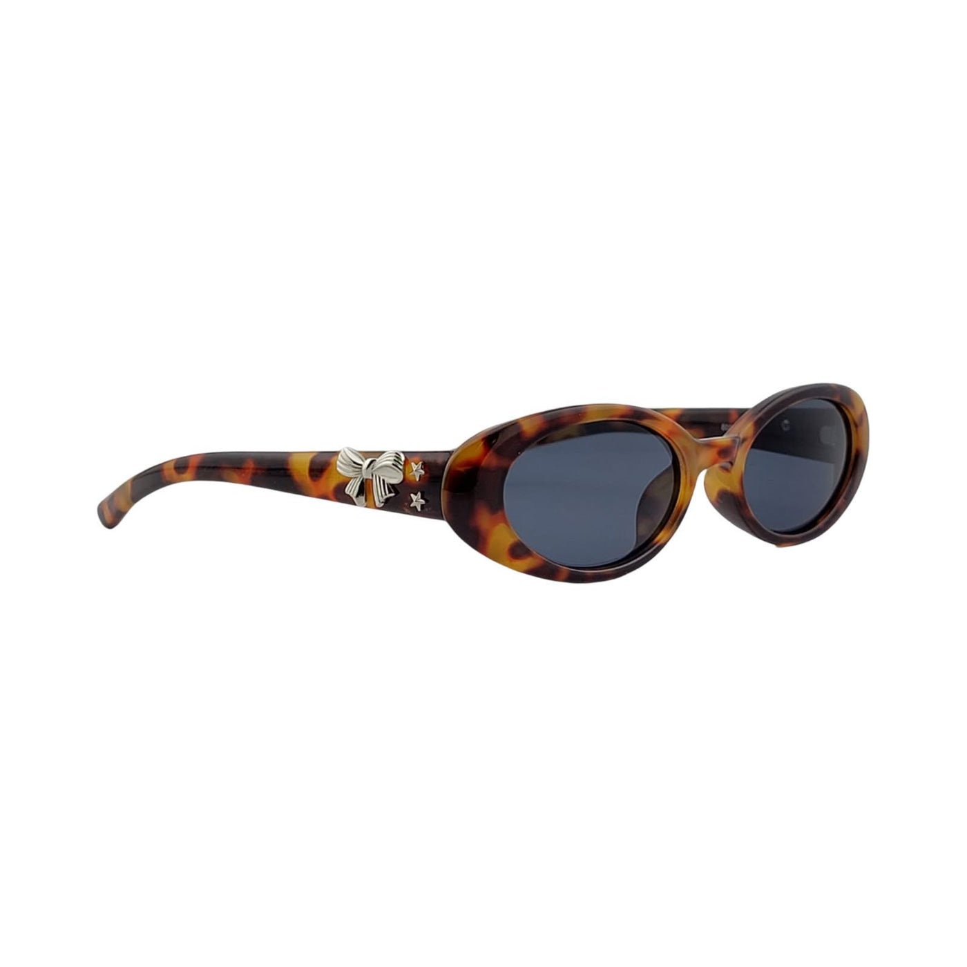 Narrow Cutesy Cat Eye Sunnies with Bow Detail