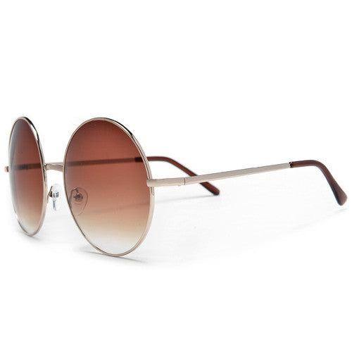 Oversized Retro Round Colorful Ombre Lens Boho Fashion