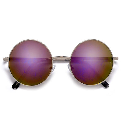 Round Glasses Frames|women's Uv400 Round Sunglasses - Retro Alloy Frame,  Anti-reflective Lens