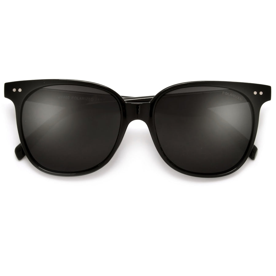 Polarized Modern Glamour Round Sunnies - Sunglass Spot