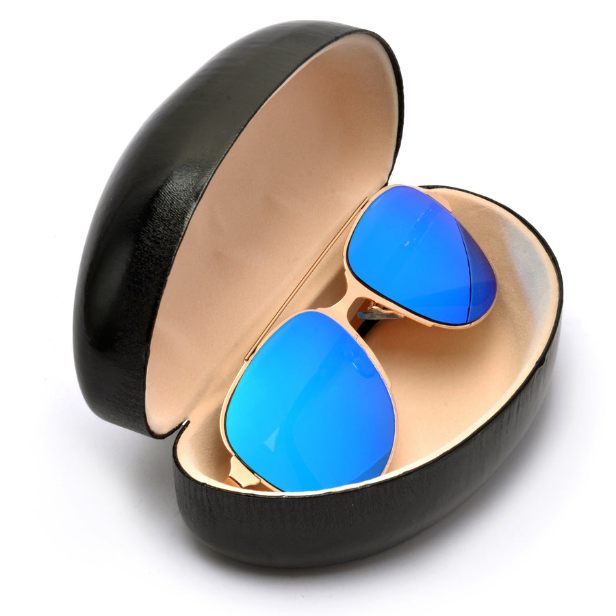 Protective Clam Shell Black Hard Case - Sunglass Spot