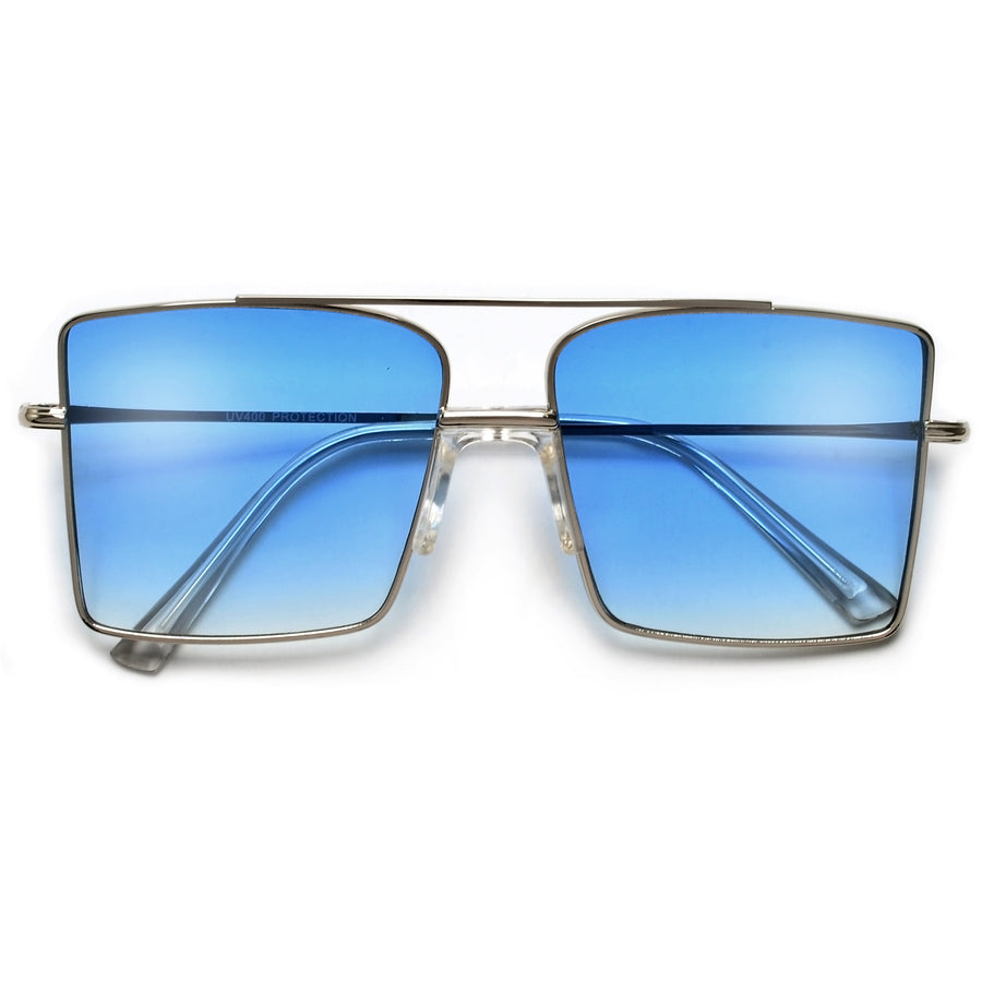 Slim Angular Retro Glam Sunnies - Sunglass Spot
