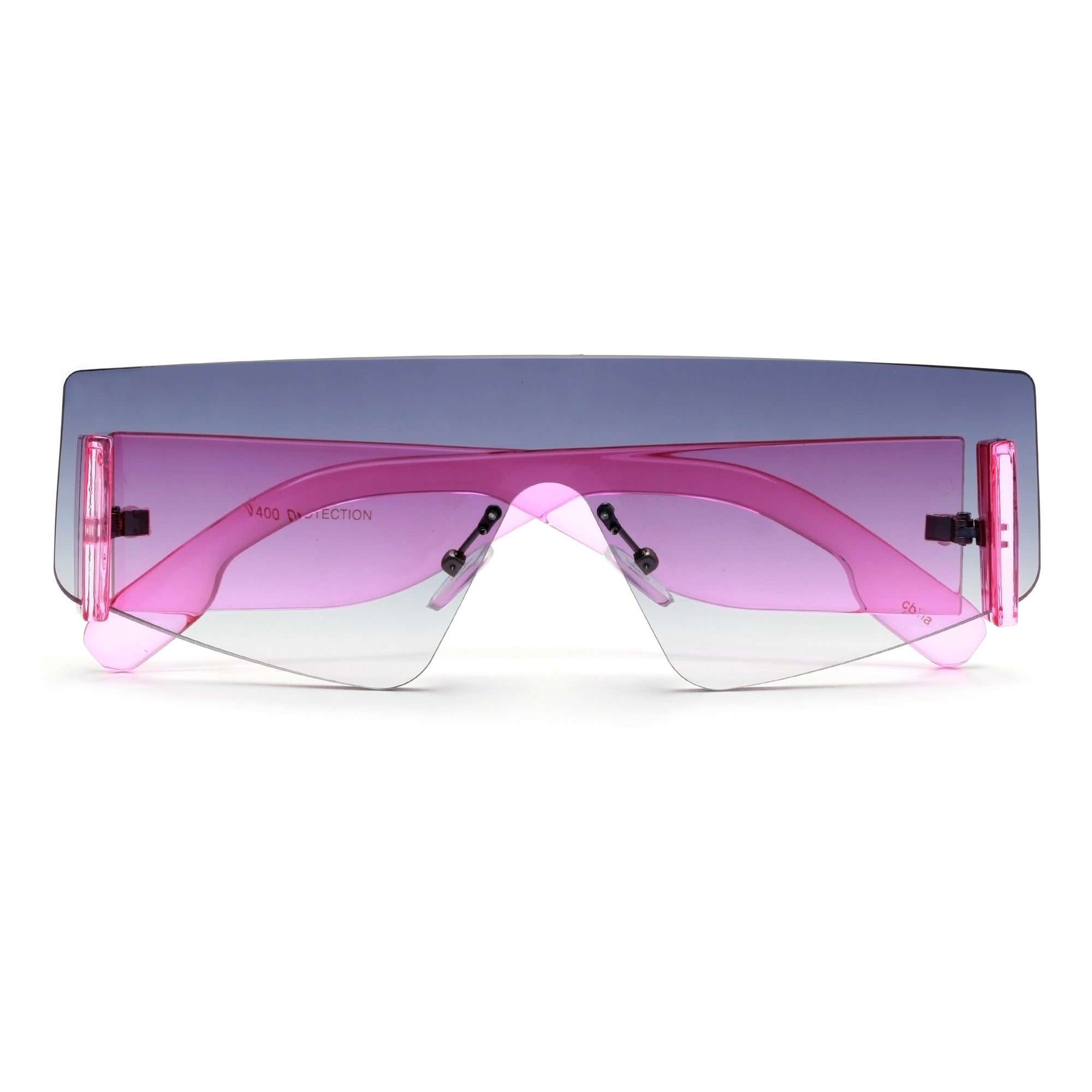 Sleek Rimless Thick Temple Shields