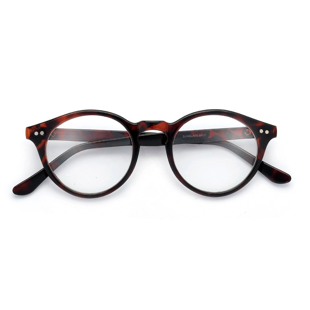 Vintage Round P3 Frame Clear Readers - Sunglass Spot