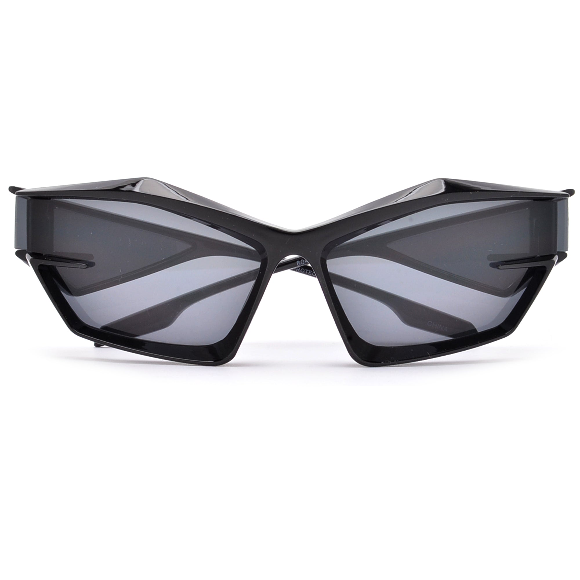 Oversize Ultra Edgy Side Window Temple Sunnies