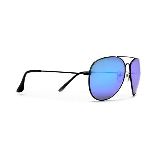 Summer Bright Colorful Aviators Wrapped Around a Bold Black Frame - Sunglass Spot