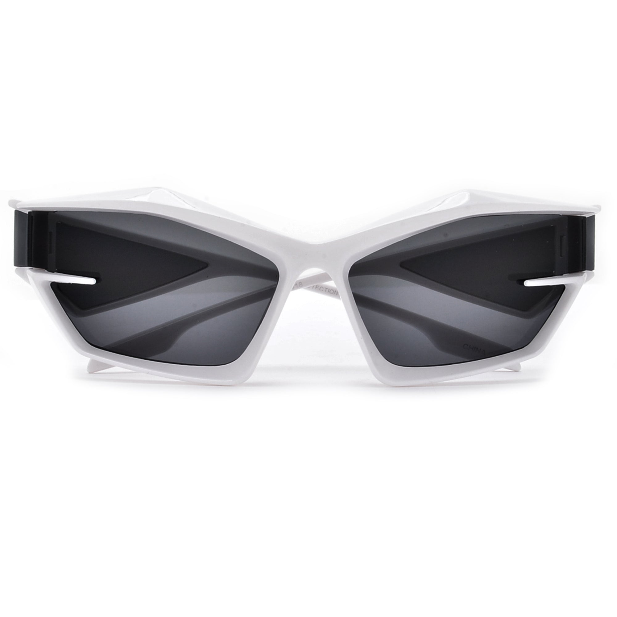 Oversize Ultra Edgy Side Window Temple Sunnies