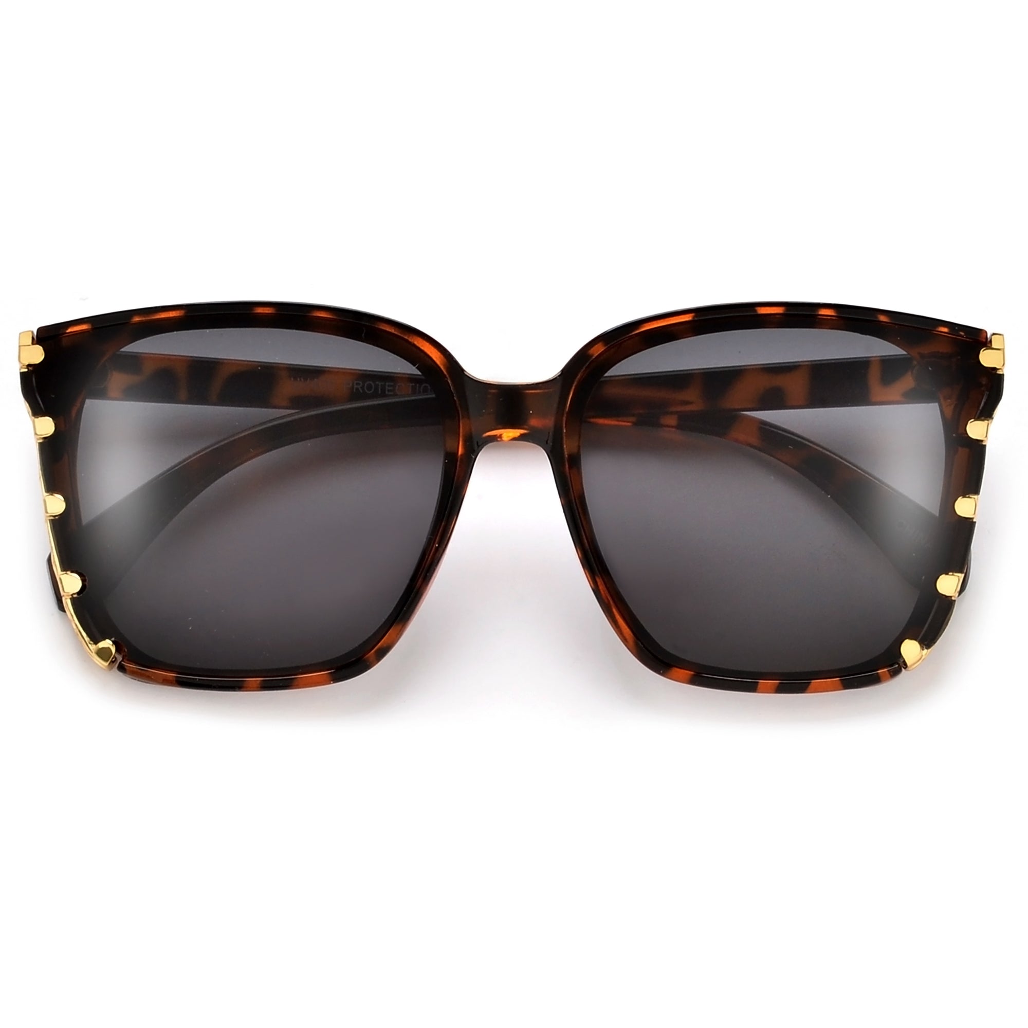 Oversize Gold Accent Chic Sunnies