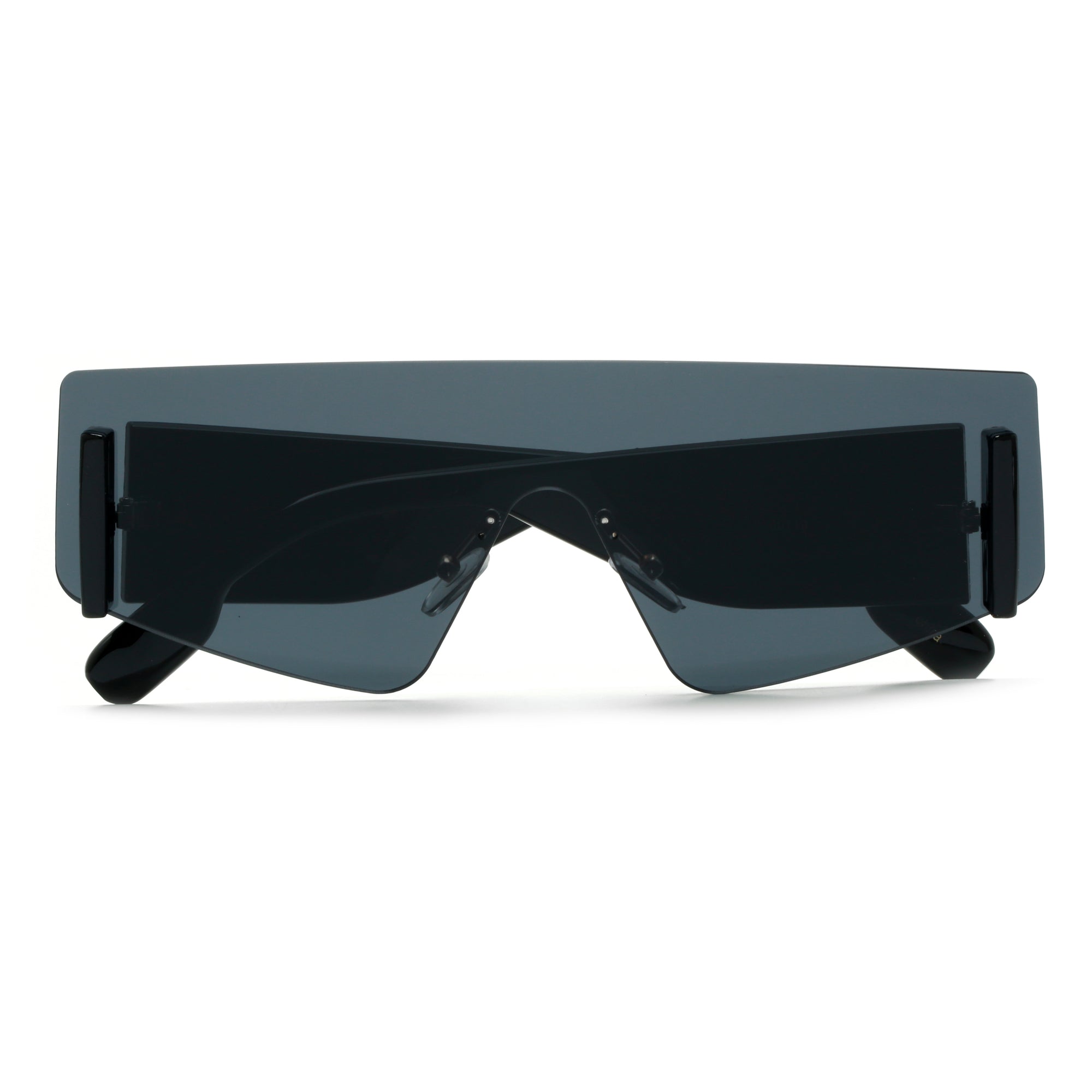 Sleek Rimless Thick Temple Shields