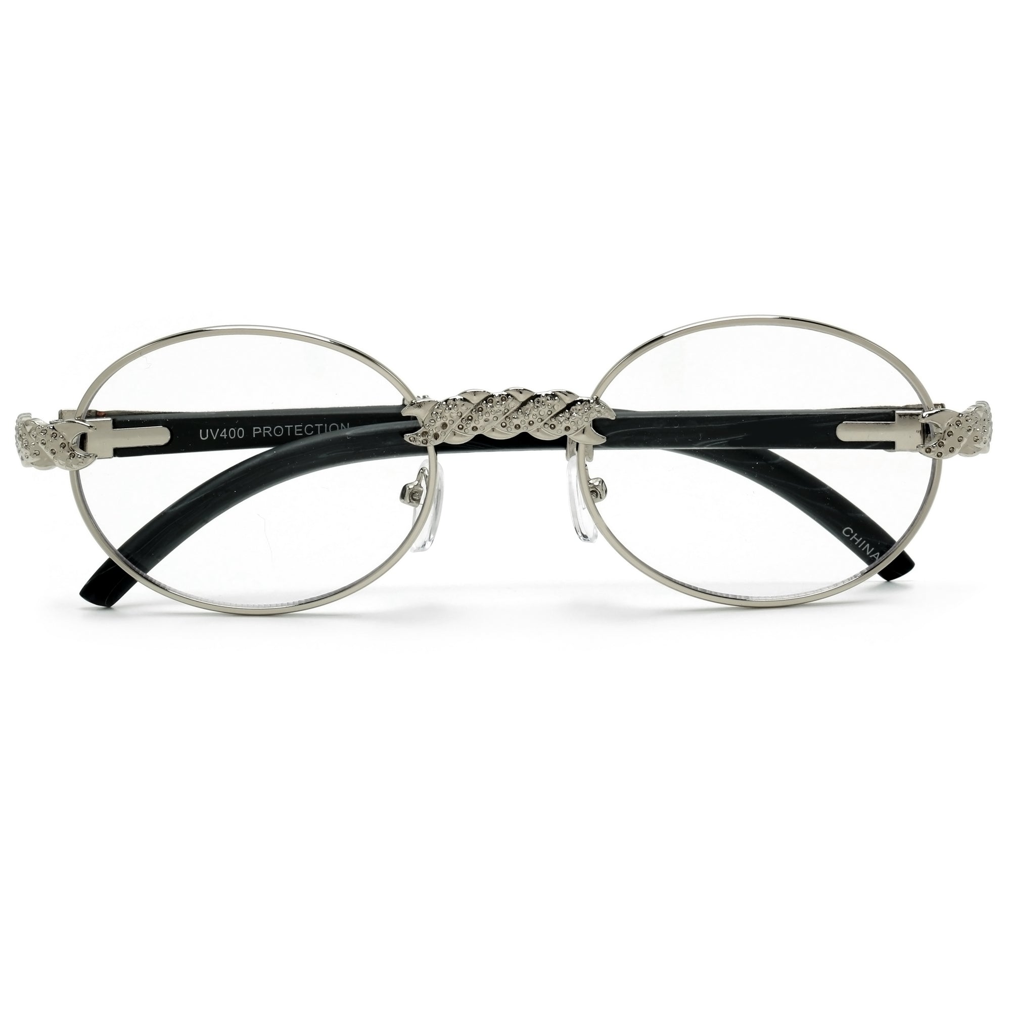 High Fashion Ornate Frame Oval Eyewear