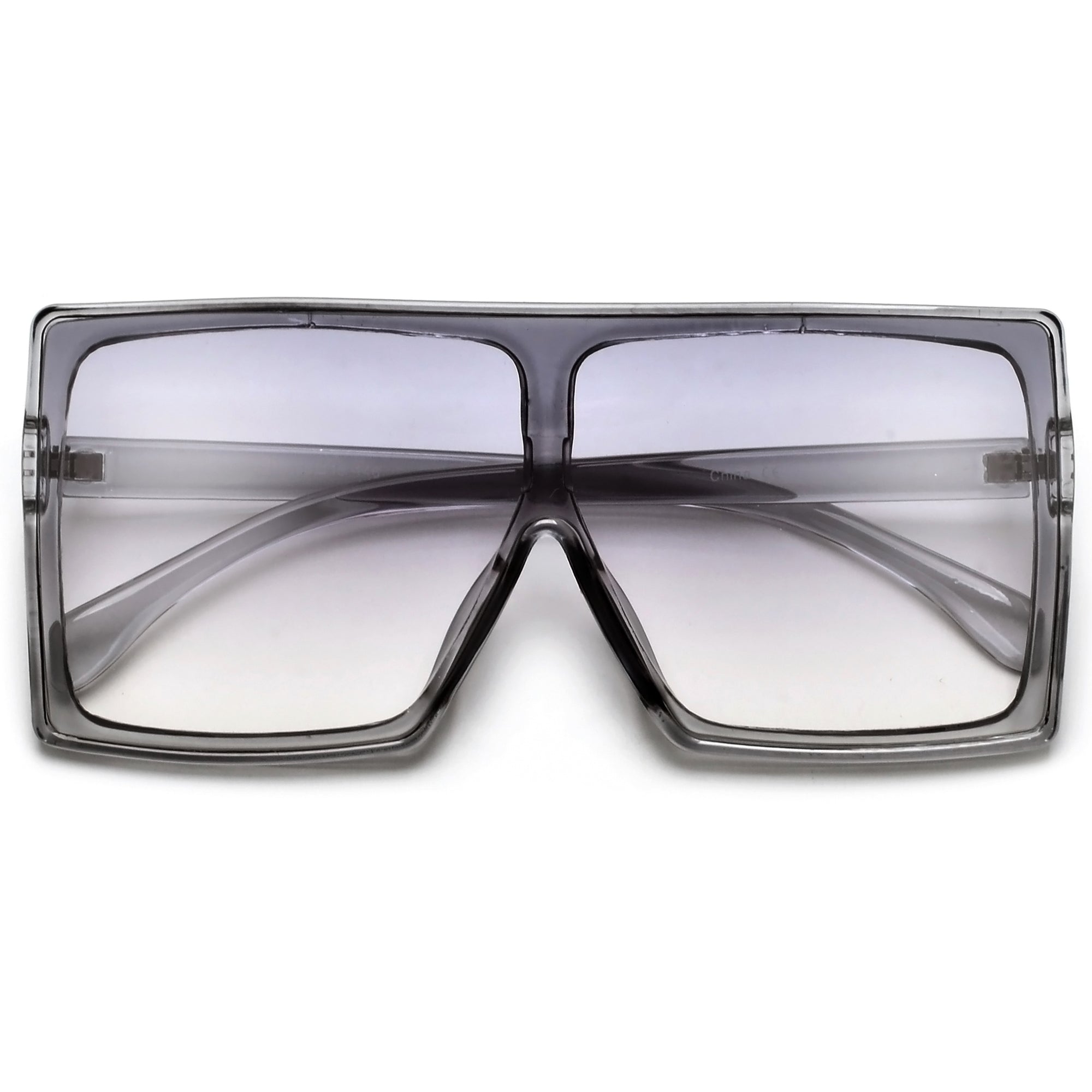 Oversize Bold Squared Off Block Super Shields - Sunglass Spot
