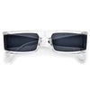 Futuristic Upbeat Full Coverage Rectangular Sunglasses