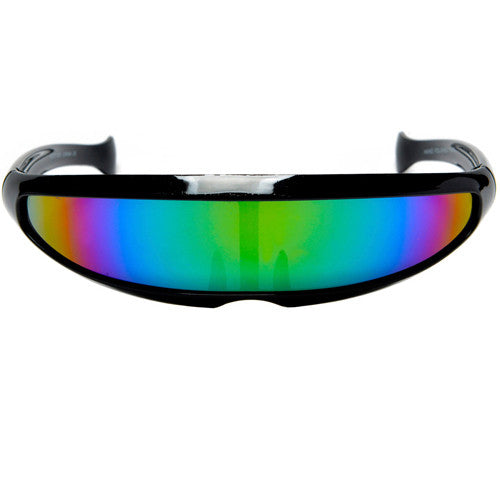 Visor Shield Futuristic Cyclops Costume Party Shades - Sunglass Spot