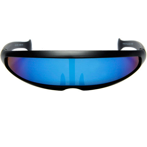 Visor Shield Futuristic Cyclops Costume Party Shades - Sunglass Spot