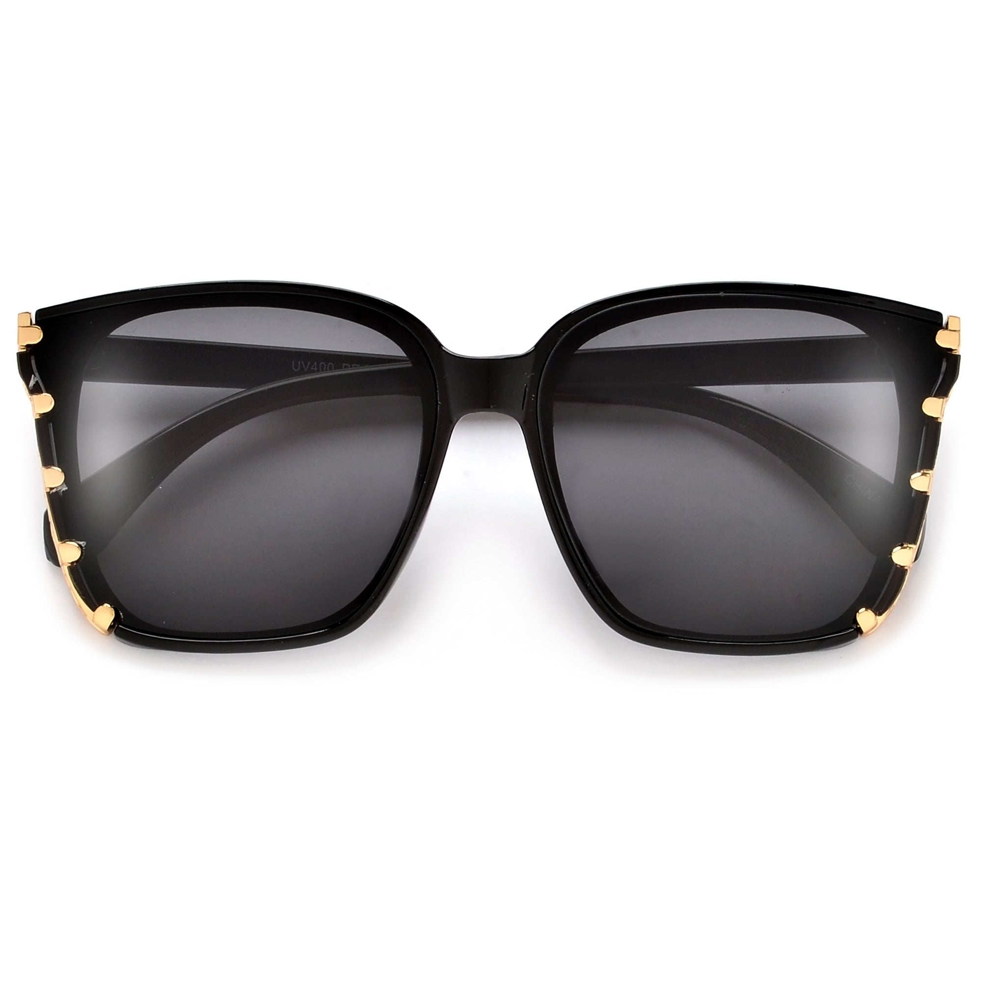 Oversize Gold Accent Chic Sunnies