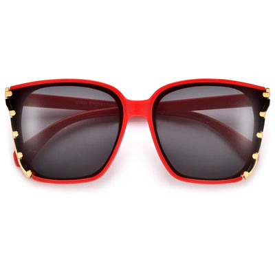 Oversize Gold Accent Chic Sunnies