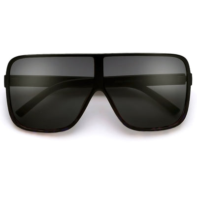 Oversized 70mm Bold Visor Inspired Sunglasses - Sunglass Spot