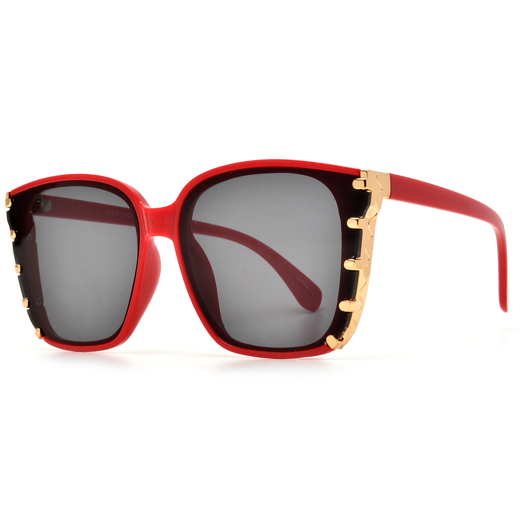 Oversize Gold Accent Chic Sunnies