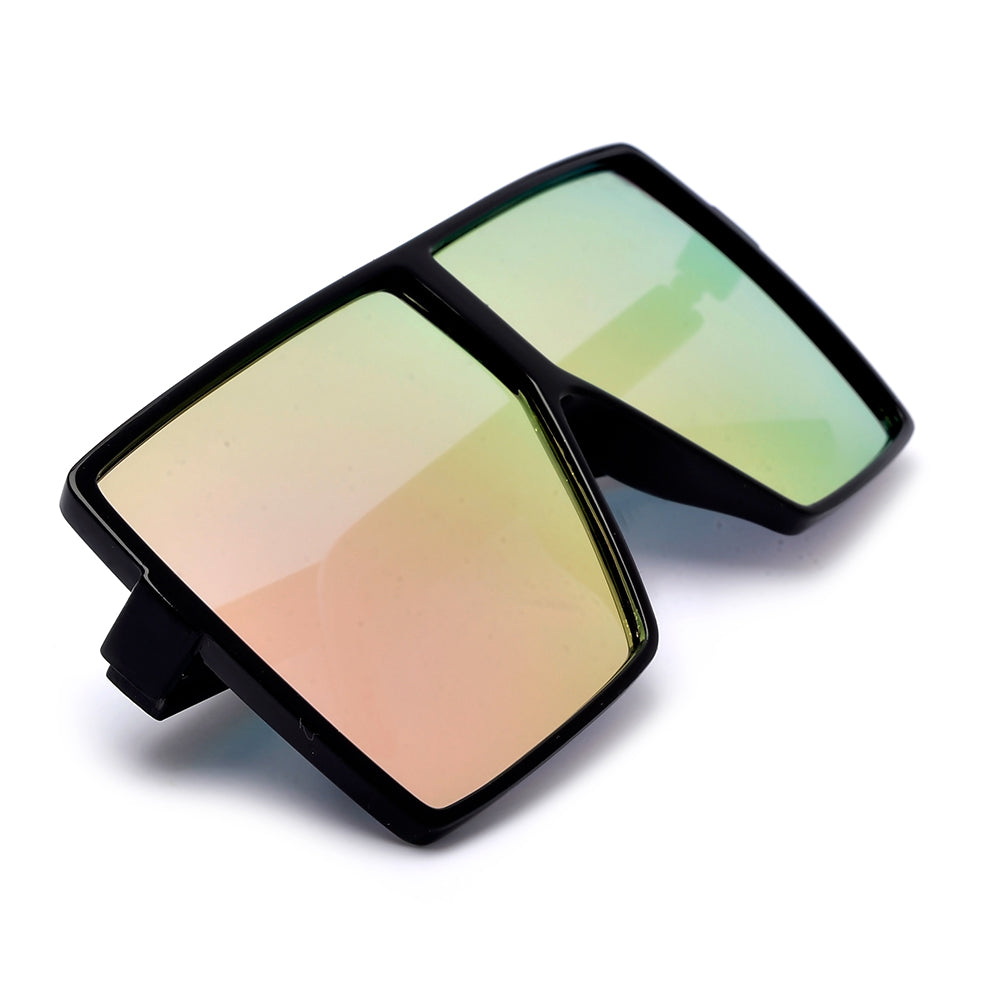 Oversized 71mm Bold Squared Off Visor Inspired Sunglasses - Sunglass Spot