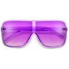 Oversized 70mm Bold Visor Inspired Sunglasses - Sunglass Spot