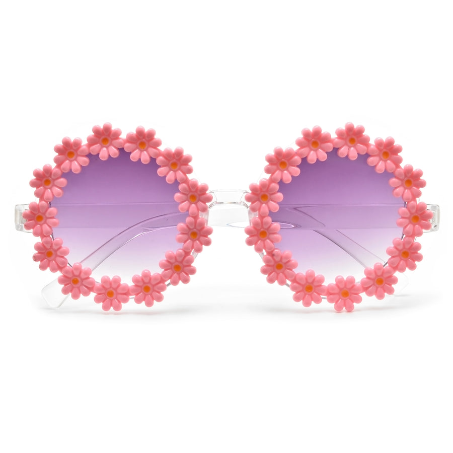 Cute Decorative Floral Round Sunnies