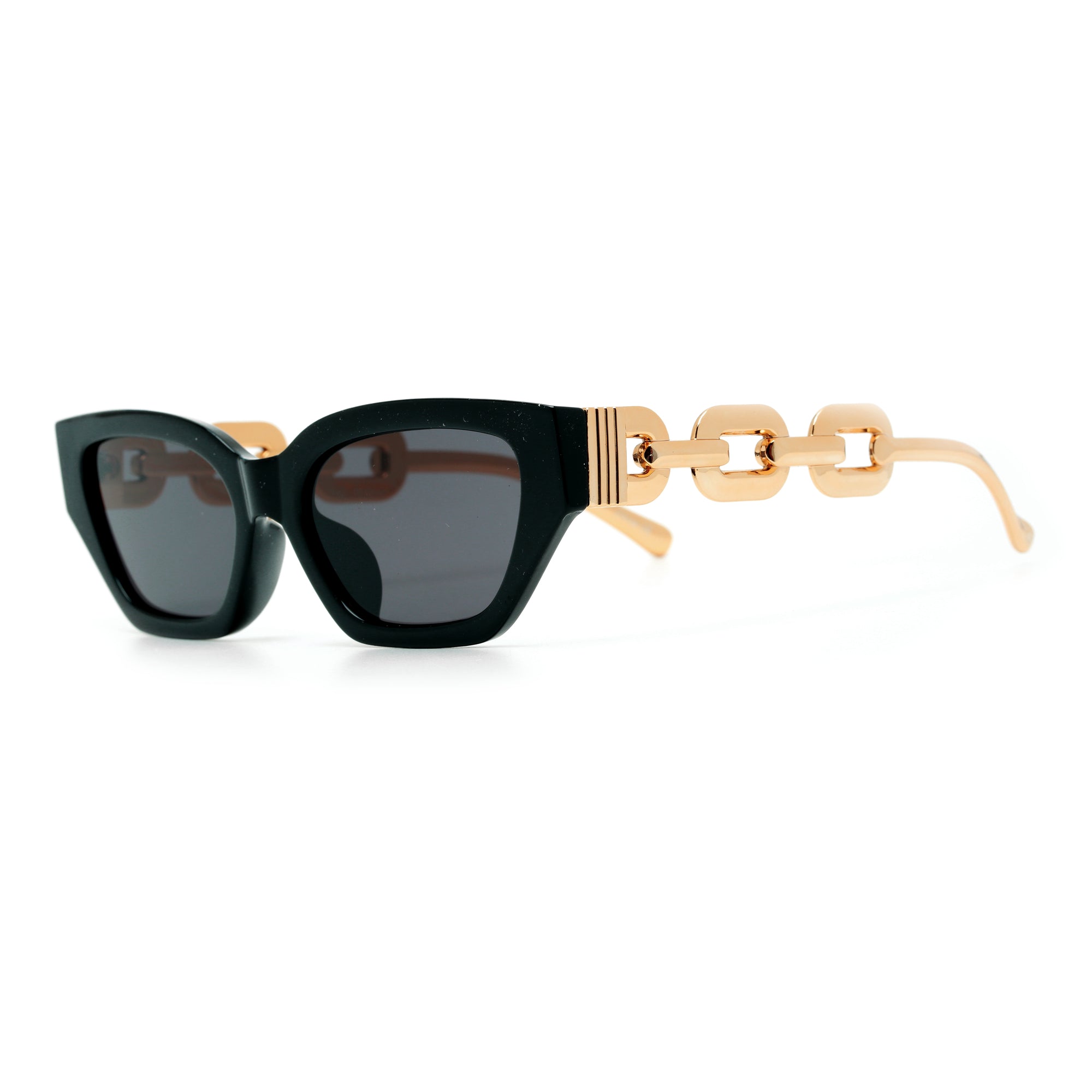 Wholesale Cat Eye Hollow Temple Charm Sunglasses