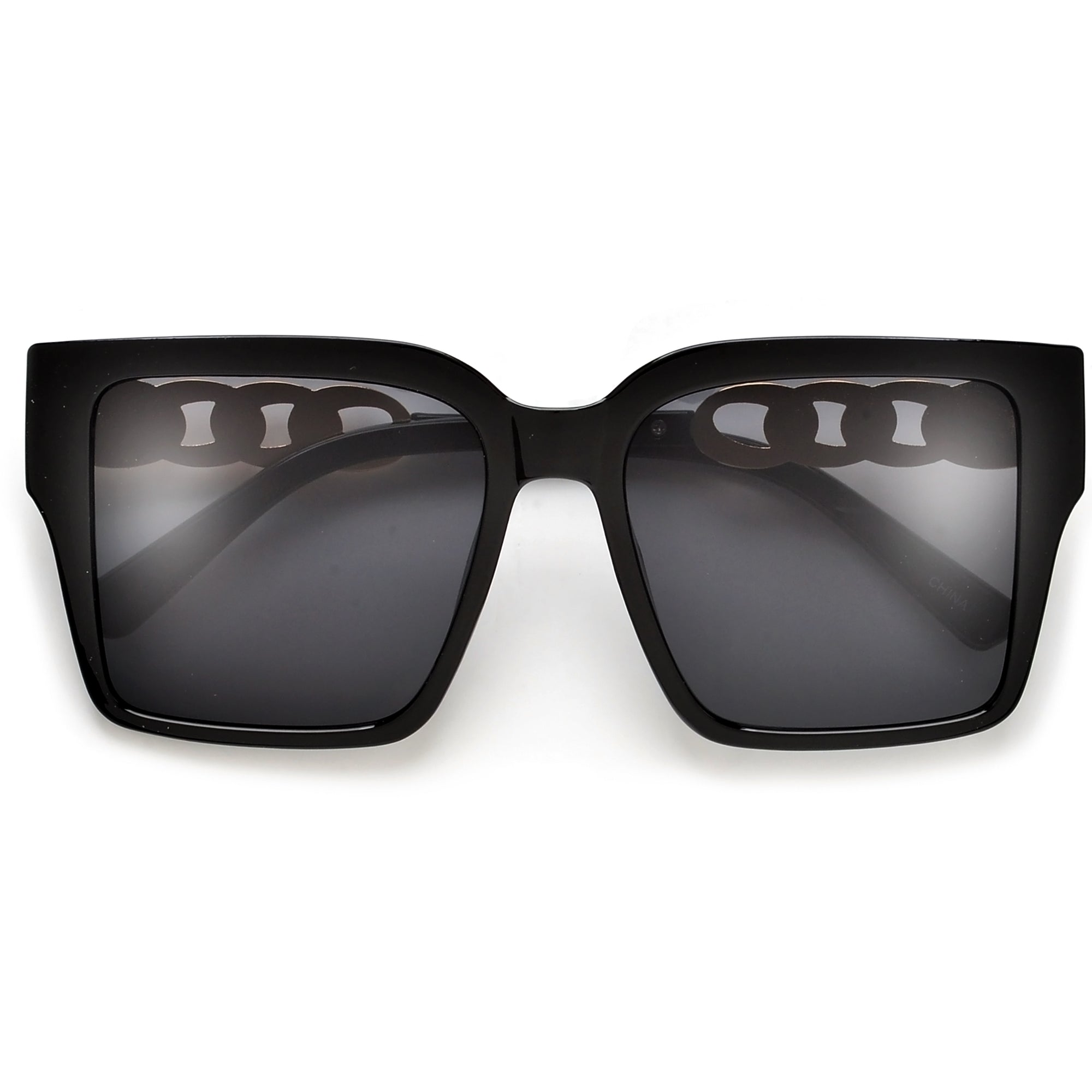 Oversize Chain Linked Temple Squared Sunnies